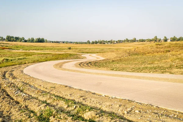 Newly constructed regional trail - Longview Trail connecting Loveland and Fort Collins along northern Colorado foothills