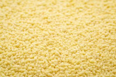 Buğday kuskus arka plan bir seçici odak ile