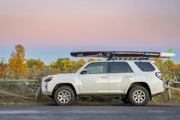 Fort Collins Usa October 2018 Paddling Toyota 4Runner Suv 2016 — стоковое фото