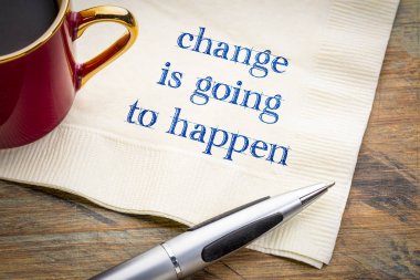 değişiklik uyarısı - el yazısı bir fincan kahve ile peçeteye olacak