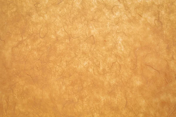 Achtergrond Van Amber Getextureerde Handgemaakte Mulberry Papier — Stockfoto