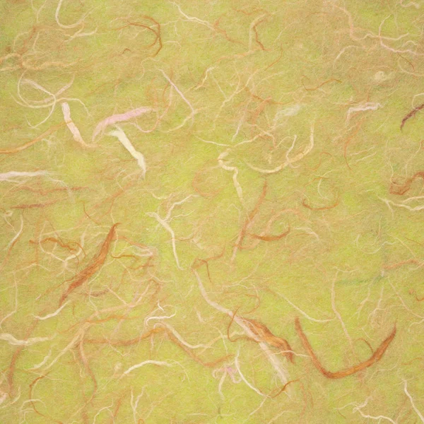 Bakgrunden Ljus Grön Texturerat Handgjorda Mulberry Papper — Stockfoto