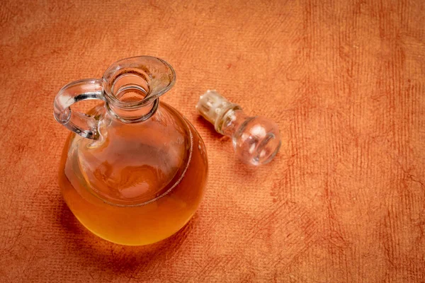 Vinaigre Cidre Pomme Cru Non Filtré Avec Mère Une Béquille — Photo