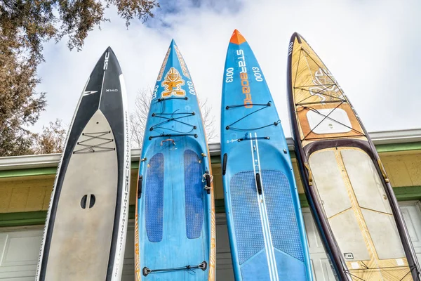 Fort Collins Usa January 2019 Four Different Stand Padleboards Including — Stock Photo, Image