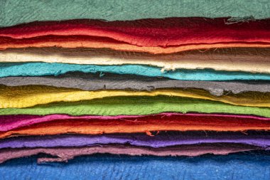 Renkli kağıt çarşaf koleksiyonu