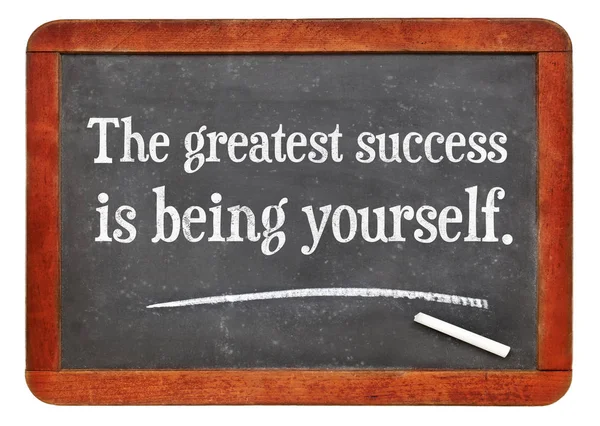 Le plus grand succès est d'être vous-même — Photo
