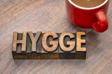 ahşap tip Hygge kelime