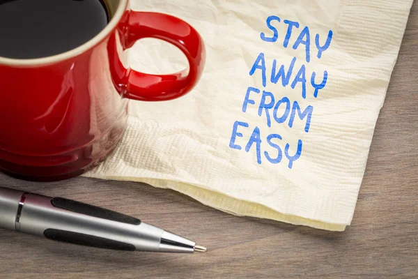 Stay away from easy concept — Stock Photo, Image