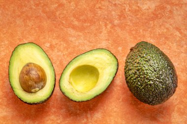kesmek avokado meyve soyut