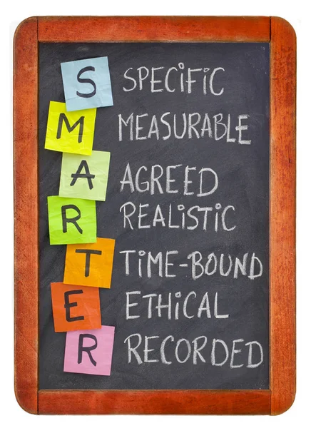 Smart (smarter) goal setting — Stock Photo, Image