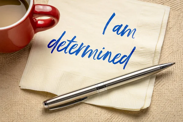 I am determined positive affirmation — Stock Photo, Image