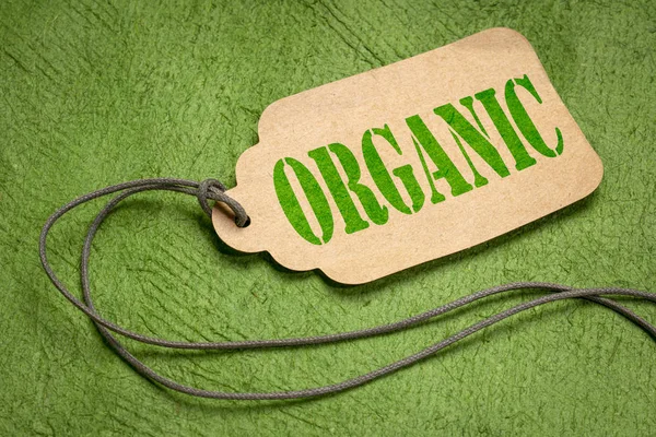 kağıt fiyat etiketiüzerinde organik metin