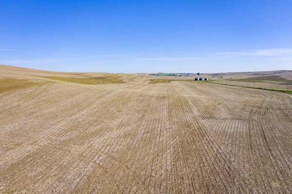 Geploegd velden in Nebraska Sandhills — Stockfoto