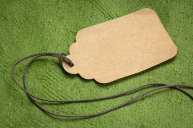 sicimle birlikte boş kağıt fiyat etiketi