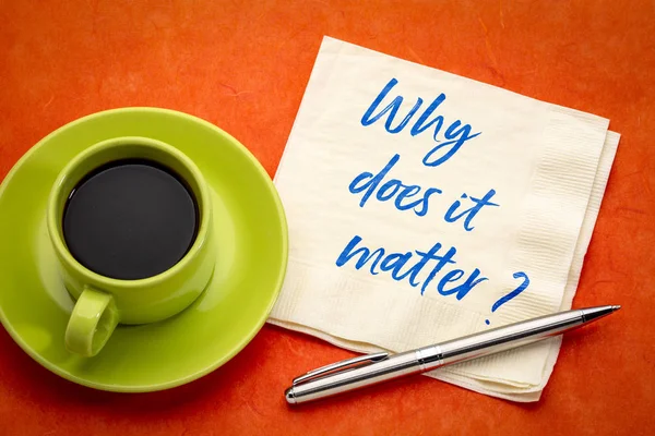 Why does it matter? — Stock Photo, Image