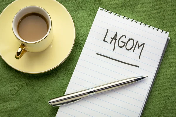 Lagom-švédská filosofie pro vyvážený život — Stock fotografie