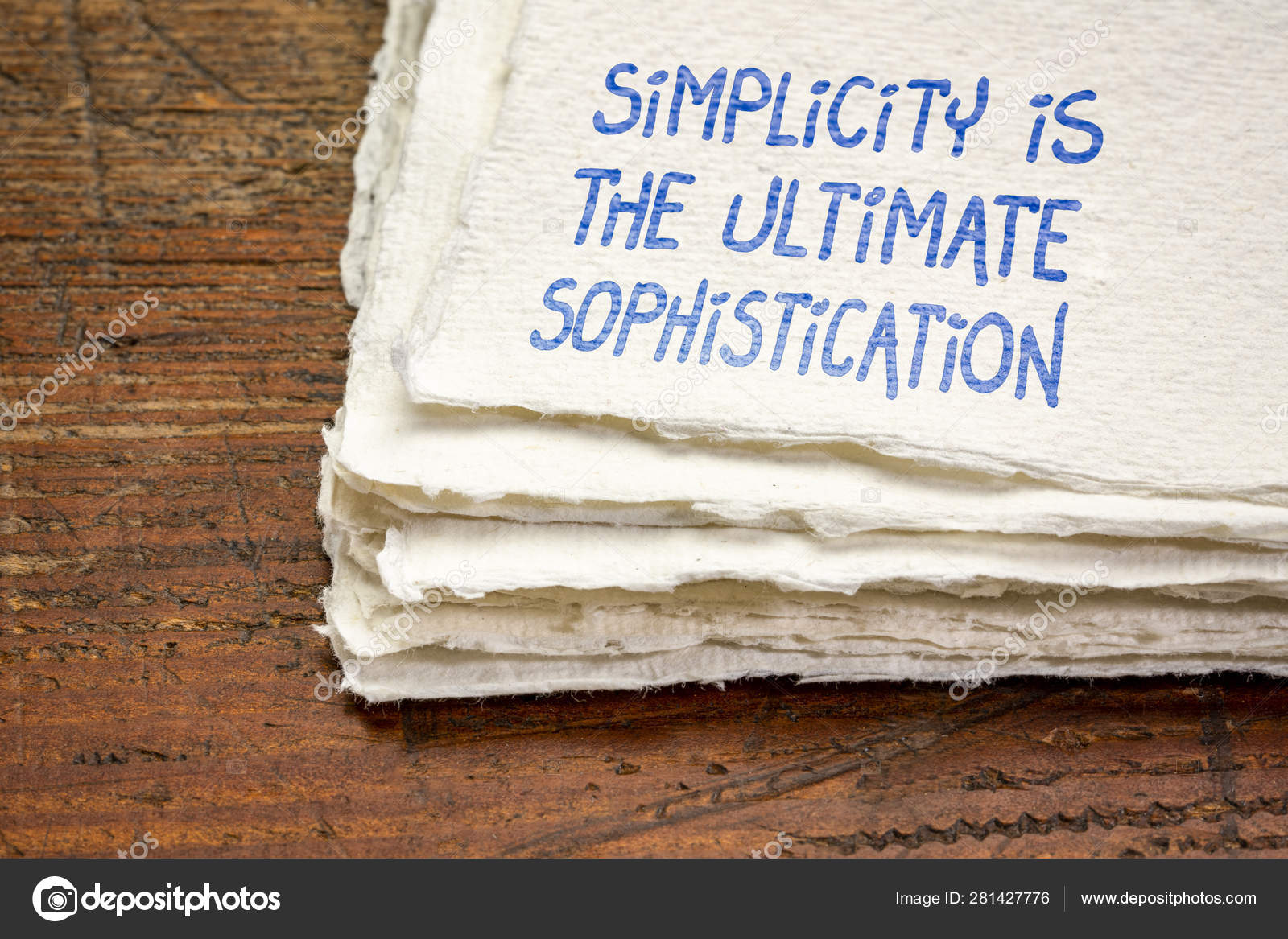 Simplicity Is The Ultimate Sophistication Stock Photo C Pixelsaway 281427776