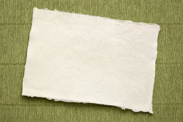 Hoja de papel de trapo Khadi blanco —  Fotos de Stock