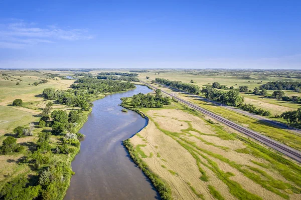 River in Nebarska Sandhills — Stock Photo, Image