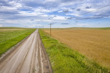 kırsal Nebraska manzara havadan görünümü
