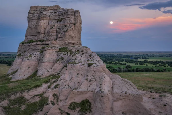 Gefängnisfelsen bei Vollmond — Stockfoto