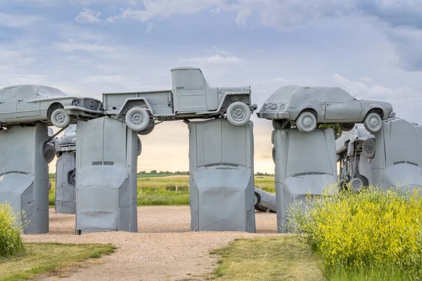 Carhenge, 스톤헨지의 현대적인 복제 — 스톡 사진