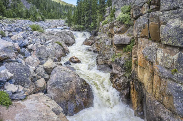 Vista aérea del río Poudre — Foto de Stock