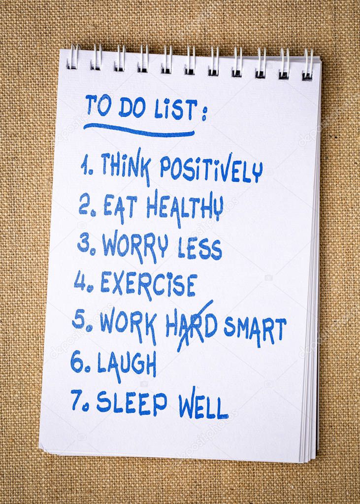 inspiring to do list handwriting