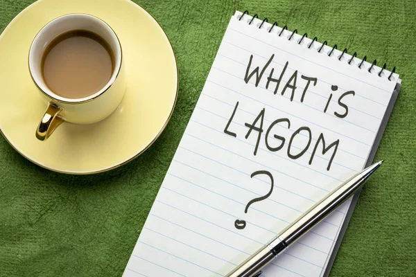 Co to jest lagom? — Zdjęcie stockowe