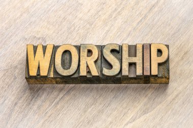 ahşap türünde ibadet kelime soyut