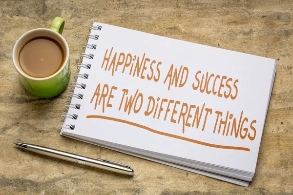 Happiness and success are two different things — Stock Photo, Image