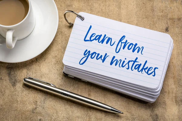 Learn form your mistakes — Stock Photo, Image