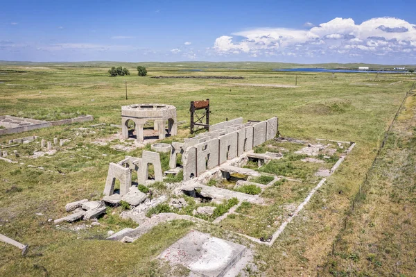 Ruins of potash plant in Antioch, Nebraska — Stock Photo, Image