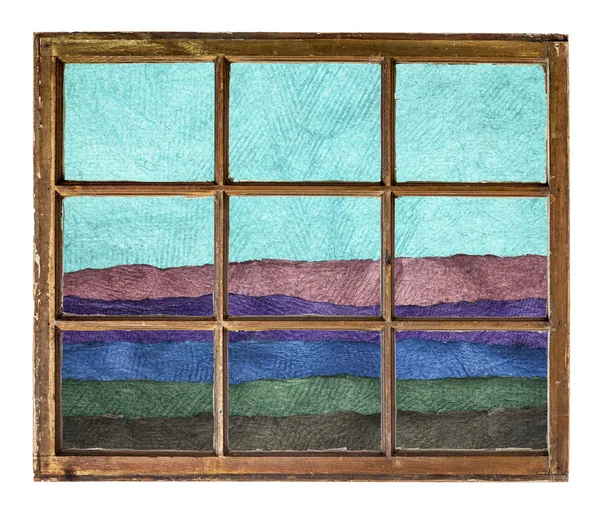 Абстрактний краєвид вид вікна — стокове фото