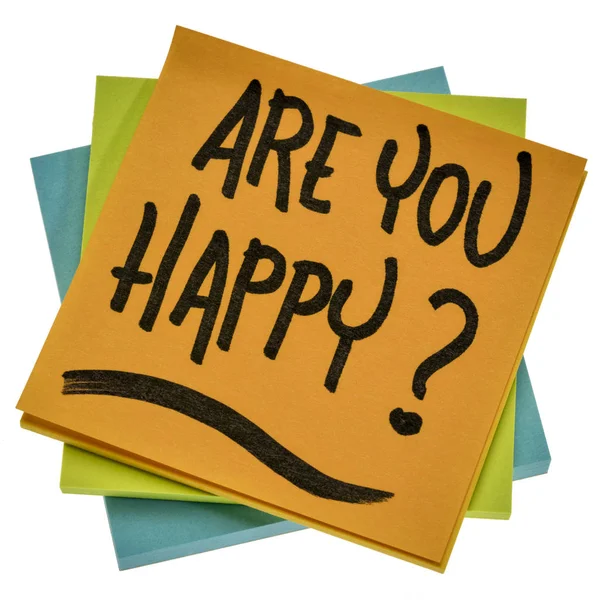 Ты счастлива? ? — стоковое фото