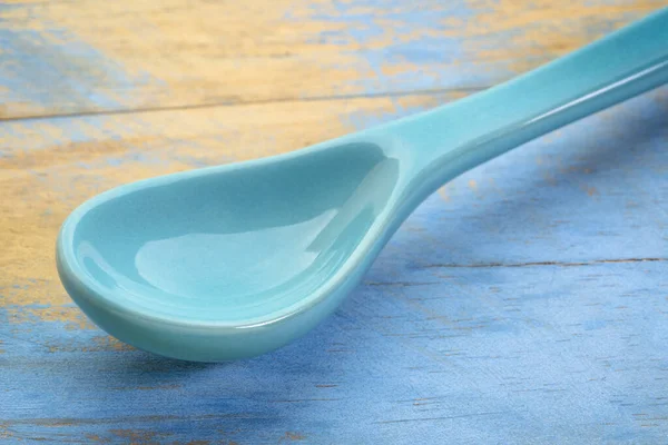 Empty stoneware teaspoon — ストック写真