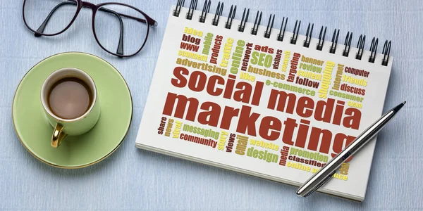 Sociale media marketingconcept — Stockfoto