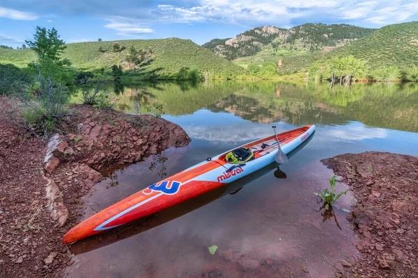 Fort Collins Usa Juni 2020 Langes Und Schmales Rennstand Paddleboard — Stockfoto