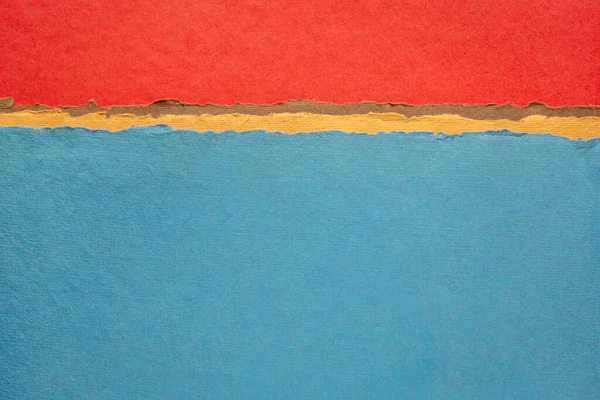 Rote Und Blaue Abstrakte Landschaft Eine Sammlung Farbenfroher Handgefertigter Indischer — Stockfoto