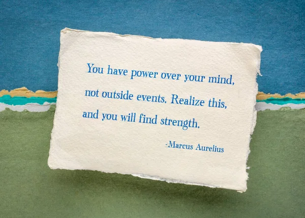 You Have Power Your Mind Events Ancient Roman Emperor Stoic — Stock Photo, Image