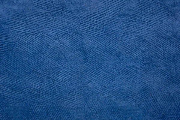 Tło Tekstura Niebieskiego Ręcznie Robionego Papieru Huun Stworzonego Przez Rzemieślników — Zdjęcie stockowe