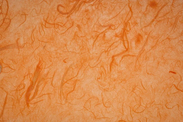 Background Amber Orange Backlit Handmade Mulberry Paper — Stock Photo, Image