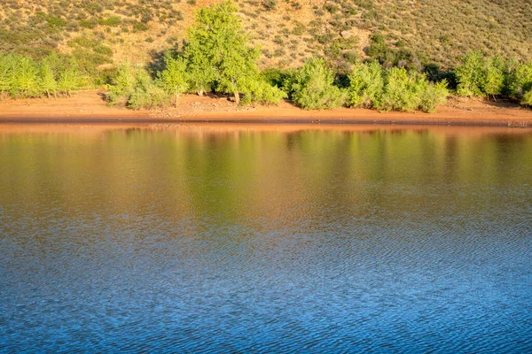 Riva Horsetooth Reservoir Nel Nord Del Colorado Una Destinazione Ricreativa — Foto Stock