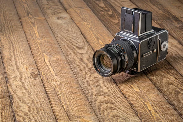 Fort Collins Usa Ιουλίου 2020 Μεσαίου Σχήματος Κλασική Φωτογραφική Μηχανή — Φωτογραφία Αρχείου