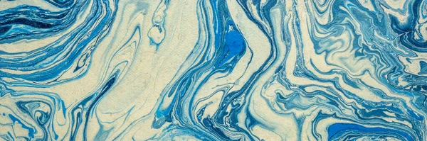 青い大理石のネパールのロッタ紙の背景花崗岩のテクスチャの粒からインスピレーションを受けた パノラマのウェブバナー — ストック写真
