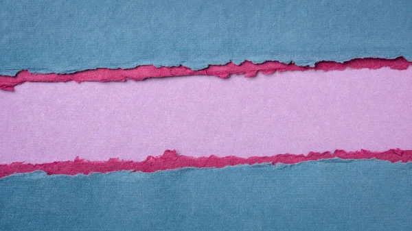Papier Abstrakcyjny Kolorze Niebieskim Różowym Fioletowym Powierzchnią Kopiowania Arkusze Ręcznie — Zdjęcie stockowe