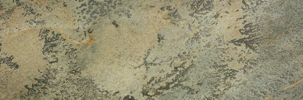 Płaski Zielony Żółty Szary Kamień Łupkowy Abstrakcyjnym Wzorem Krajobrazu Długi — Zdjęcie stockowe