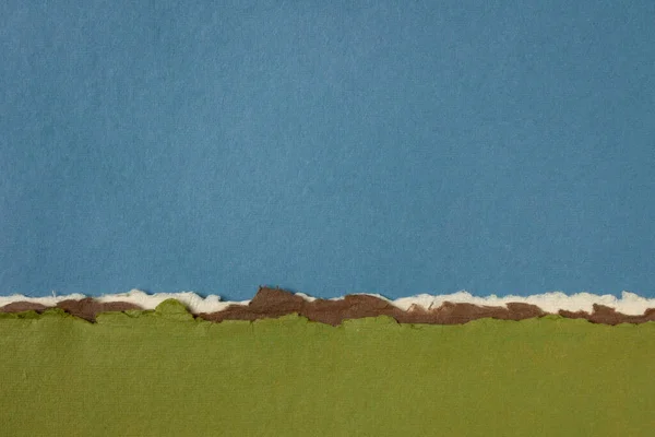 Farbenfrohe Abstrakte Landschaft Pastellgrünen Und Blauen Tönen Eine Sammlung Farbenfroher — Stockfoto