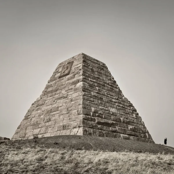 Sherman Usa September 2020 Ames Monument Large Pyramid Highest Point — Stock Photo, Image