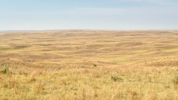 Południowy Widok Nebraska Sandhills Między Arturem Whitman Wczesną Jesienną Scenerię — Zdjęcie stockowe